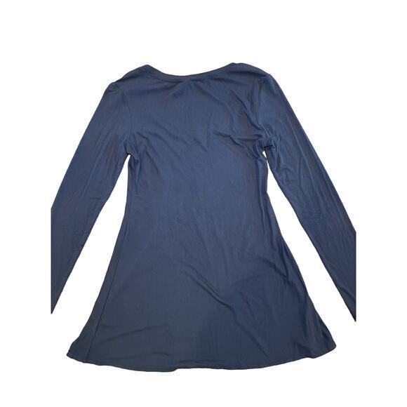 Boston Proper Navy Blue Basic Longsleeve Stretchy T-Shirt Top Women Small‎ - Picture 6 of 9